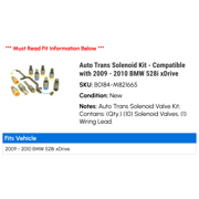 Auto Trans Solenoid Kit - Compatible with 2009 - 2010 BMW 528i xDrive