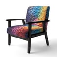 thumbnail image 3 of Designart "Abstract Rainbow Colorful Arch composition" Multi-Color Modern Upholstered Accent Chair - Traditional Arm Chair For Living Room, 3 of 7
