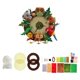thumbnail image 2 of Kit de Costura de Reloj para Niños DIY Kit de Manualidades de Fieltro Suministros de Costura para Regalo de Decoración Del Hogar Macarena Kit de fieltro, 2 of 8
