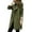 Green, variant on Women's Double Breasted Wool Coat, Mid-Length Pea Coat, Slim Fit Trench Coat Alternative, Casual Office Wear, Fall Winter Jacket Green XXL