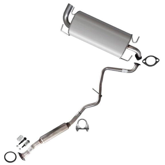 Northeastern Exhaust Resonator & Muffler Fits 2008-2011 Subaru Impreza 2.5L Hatchback - Direct Fit | Stainless Steel