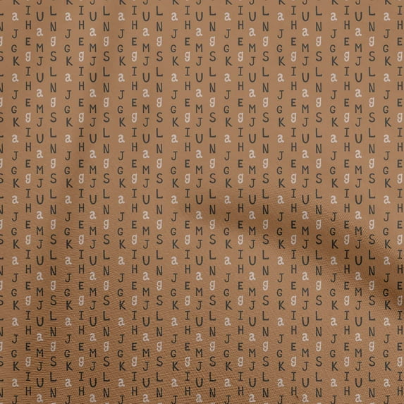 oneOone Cotton Poplin Rose Brown Fabric Alphabet Sewing Craft Projects Fabric Prints By Yard 42 Inch Wide