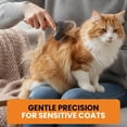 thumbnail image 5 of Double Row Dematting Rake Undercoat Deshedding Tool For Dogs And Cats  Dog Brush Shedding Long Hair Pet Mat Removal Detangling Control, 5 of 7