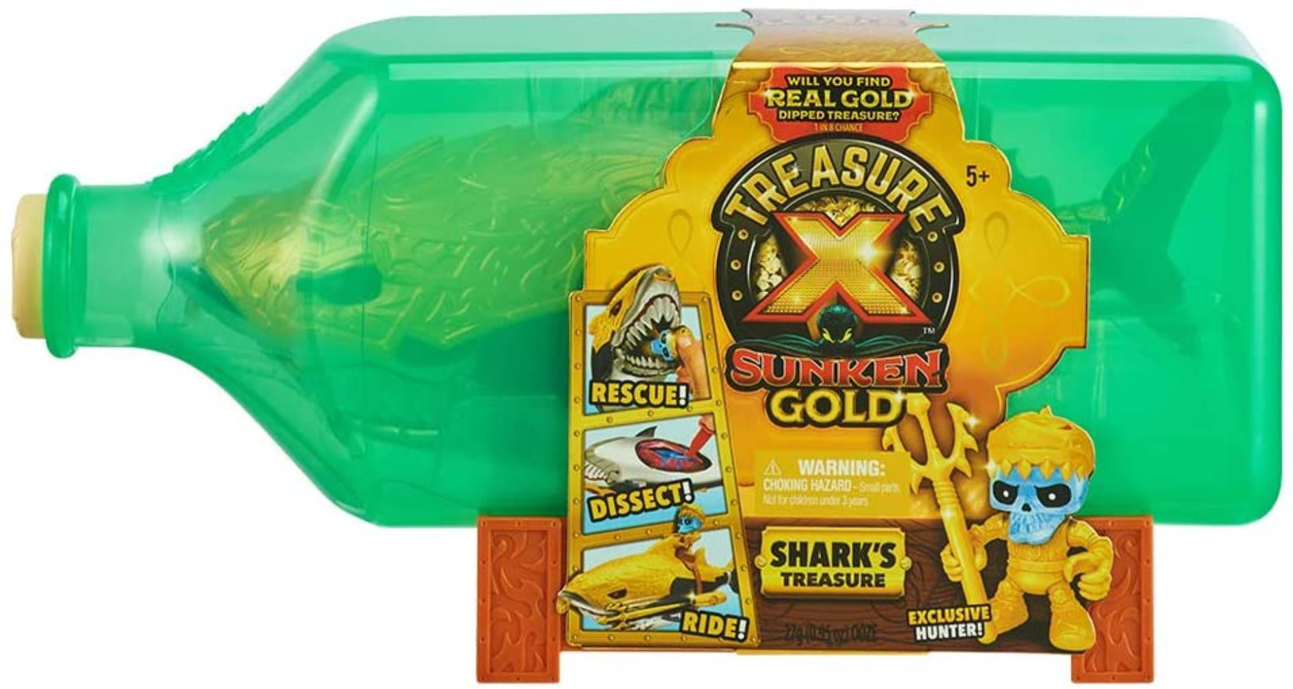 16 Levels of Adventure Exclusive NEW Treasure X Sunken Gold Sharks Treasure