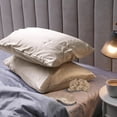 thumbnail image 1 of Swift Home 6-Piece Satin Pillowcase Gift Set with Eye Mask and Scrunchies, Cream, 1 of 5