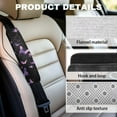 thumbnail image 5 of Uorisanigo Purple Sparkly Butterfly Seat Belt Cover Pad Soft Comfort 2 Pack Soft Seat Belt Cover Flannel Shoulder Pad Protector Harness Pad Universal Fit Seatbelt Cover Car Truck SUV, 5 of 7
