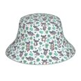 thumbnail image 1 of Balery Bears and Tropical Leaves Sombreros para el sol para hombre y mujer, sombrero de pescador con UPF 50+, 1 of 6