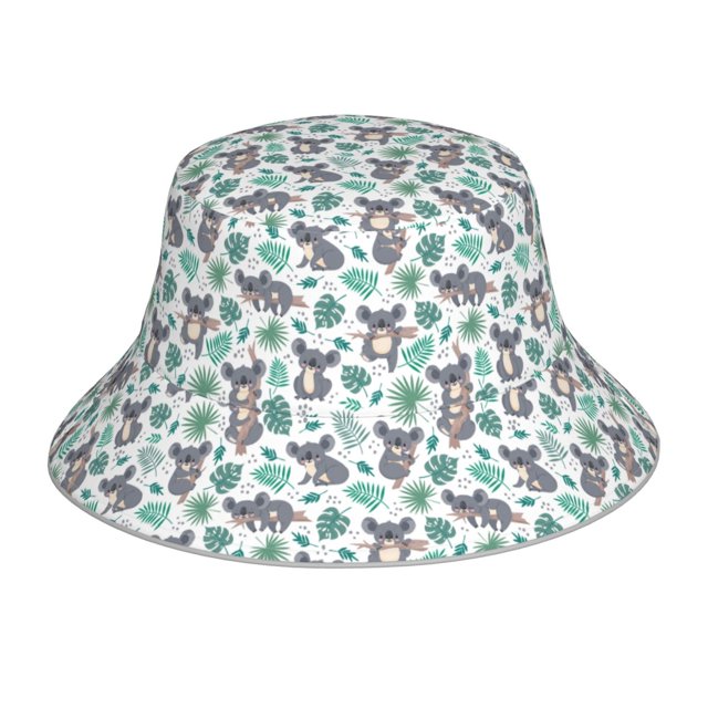 Balery Bears and Tropical Leaves Sombreros para el sol para hombre y mujer, sombrero de pescador con UPF 50+