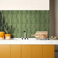 thumbnail image 3 of 10Pcs | 3D Green Peel and Stick Tile for Wall Decor, Matte Fish Scale Peel Stick Backsplash Kitchen,Heat Water Resistant,Removable,12''x12'', 3 of 10