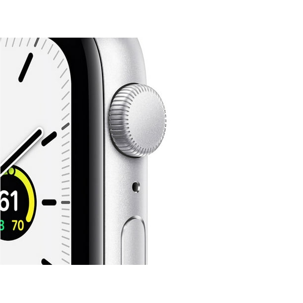 Apple Watch SE (GPS, 44mm) - Silver Aluminum Case with White Sport