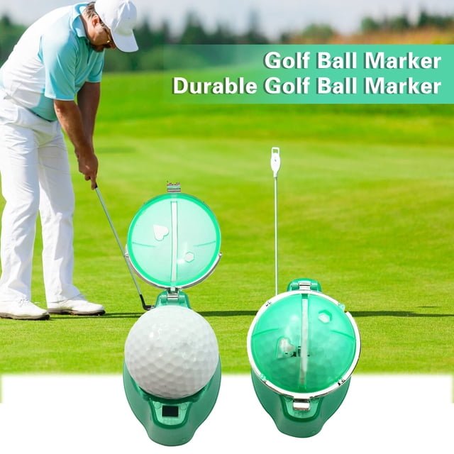 LJNYFDC Reusable Golf Ball Marker Golf Ball Liner Set Template Alignment Kit for Professional Golf Ball Line Drawing and Marking