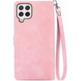thumbnail image 3 of Zipper Storage Design Wallet Case for Samsung Galaxy A22 4G (Not 5G), Skin Friendly Feel Leather Case with Magnetic Clasp and Muliti-Card Slots Holster for Samsung Galaxy A22 4G,SZY Pink, 3 of 9