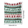 thumbnail image 2 of LSLJS Christmas Throw Blanket Holiday Throw Blanket, Christmas Blanket Print Comfortable Super Plush Christmas Tree Snowflake Home Decoration Wool Flannel Blanket Bed Sofa Sofa Sofa Gift, 2 of 2