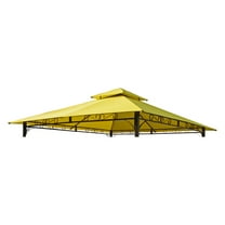 International Caravan Mesa 9 ft. 2-Tiered Vented Outdoor Gazebo Canopy Replacement Top
