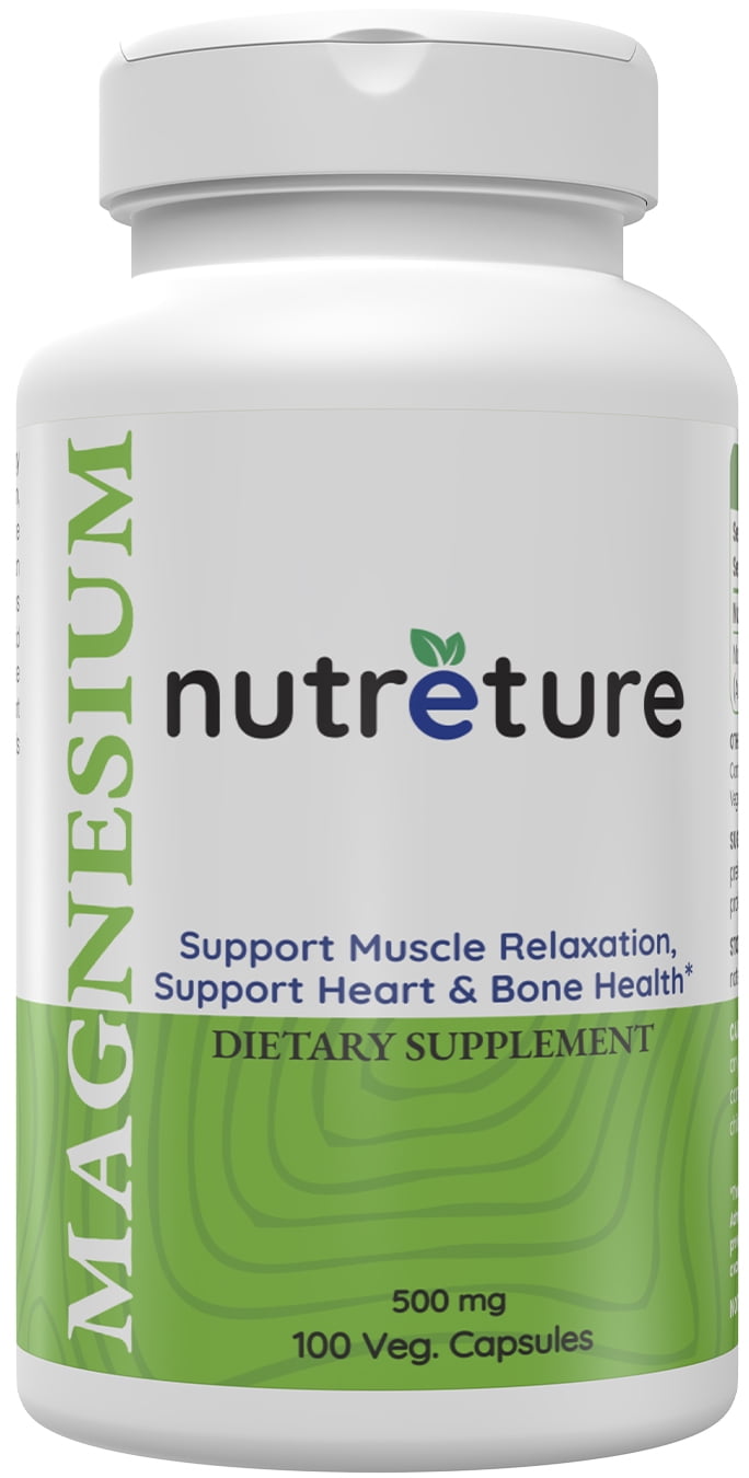 Nutreture calm magnesium supplement 500mg 100 Capsules magnesium