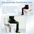 SUPERFLO 21 Inch High Toilet for Seniors & Disabled with Slow Close