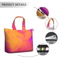 thumbnail image 2 of 22 Inch Oversized Travel Bag Lightweight Canvas Weekender Duffel with Multi Pockets, Aurora Print, 2 of 5