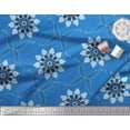 thumbnail image 2 of Soimoi polyester Crepe Fabric Leaves & Floral Artistic Print Fabric by the Yard 52 Inch Wide, 2 of 3