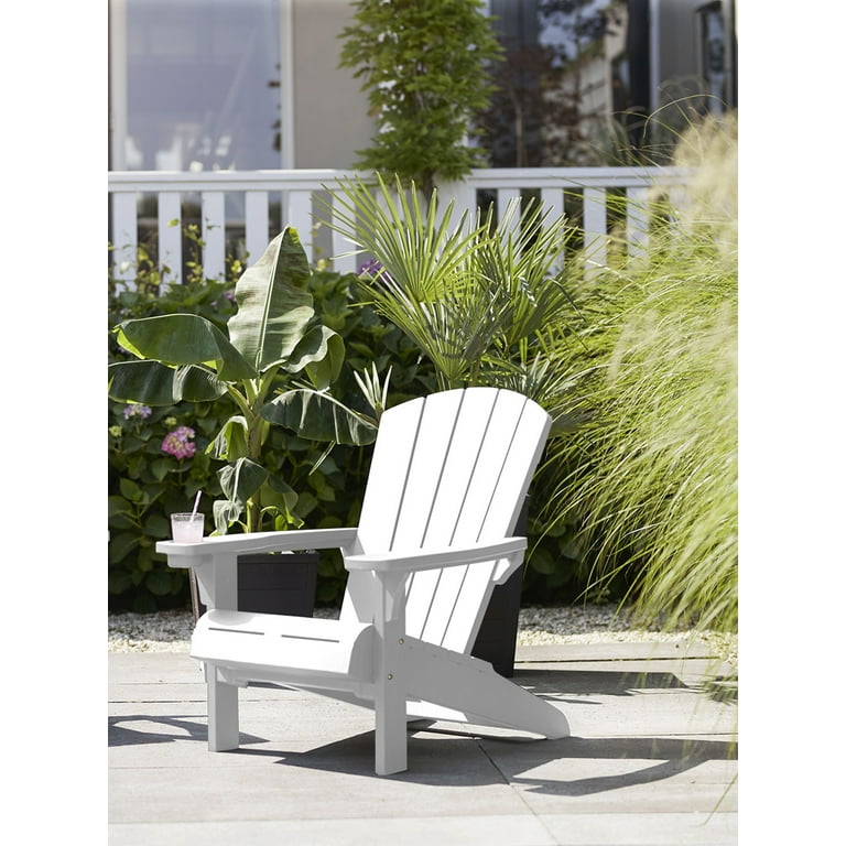 Patio Seating Keter Troy White Adirondack Chair Keter Troy