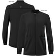 thumbnail image 5 of Adar Addition Scrubs for Women - Zippered Bomber Scrub Jacket - A6200 - Black - XXS, 5 of 8