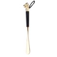 thumbnail image 4 of Retro Lion Head Long Metal Shoehorn Black Wood Handle Shoe Lifter Cuchara 32cm Sunnimix Cuerno de zapato de metal de mango largo, 4 of 8