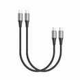 thumbnail image 1 of xixishop USB C to Micro USB OTG Cable 30cm 2 pack, Short 0.3m Braided USB-C to Micro USB Charging Cable Support Charge & Data Transfer, 1 of 1