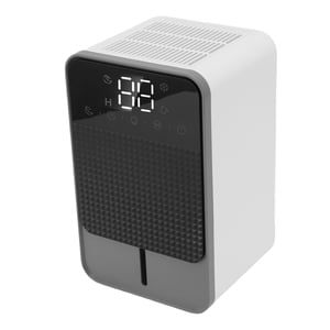 Small Dehumidifier, 1200ML 7 Color Ambient Light Quiet Dehumidifier Digital Display  for Basement