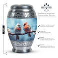 thumbnail image 2 of Pair Of Cardinal Birds Burial Urns For Adult Human Ashes, Cremation Urn For Ashes Adult Male, Adult Urns For Human Ashes Women, Urns For Ashes For Female, Urns For Adults, Memorial Urns -10inch, 2 of 5