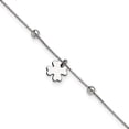 thumbnail image 3 of Sterling Silver Clover Dangle with 1in Extender Anklet, 3 of 5