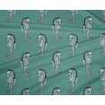 thumbnail image 4 of oneOone Tissu Polyester Lycra Imprimé Hippocampe pour Couture Largeur 56 Pouces, 4 of 4