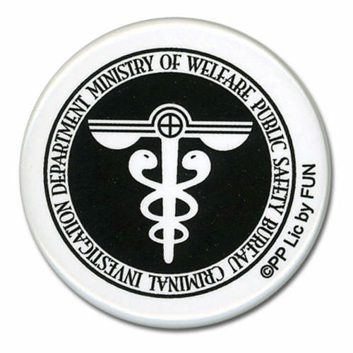 Psycho Pass Public Safety Bureau 1.25 inch Button