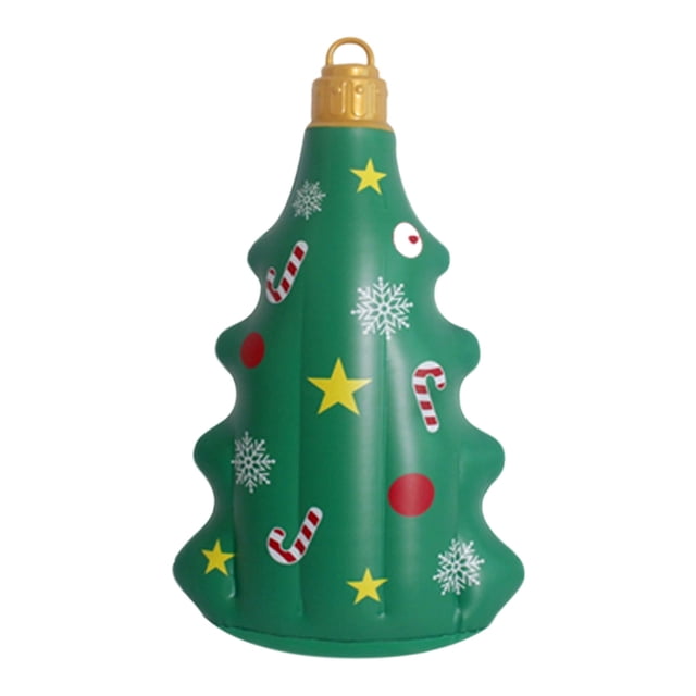 Fasiaou Inflatable Christmas Decorations PVC Material Blow-Up Tree Pendant Christmas Inflatables Holiday Yard Decorations Bright Festive Desig For Outdoor Porch, Christmas Gift Ideas for Family(B)