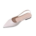 thumbnail image 1 of Xfvqtps Chaussures Plates à Enfiler pour Femmes Bout Pointu Slingback Décontractées Confortables Intérieur Extérieur Chaussures de Marche, 1 of 9