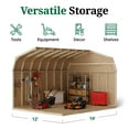 thumbnail image 6 of Little Cottage Co. 12x14 Value Gambrel Barn with 6 ft. Sidewalls with Floor, Outdoor Wood Storage Shed Do-It-Yourself Precut Kit, 6 of 14