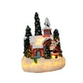 thumbnail image 3 of yotijay Christmas Figurine Village House Statue Collection Crafts Artwork Decoration for Red House, 3 of 9