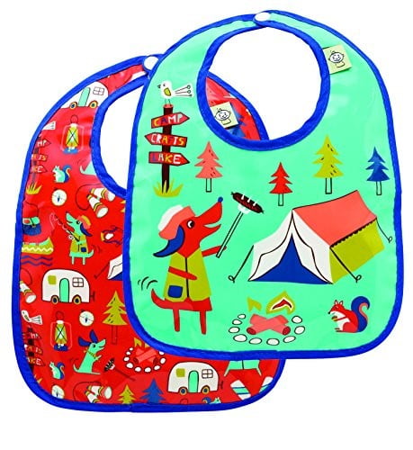 SugarBooger Mini Bib Gift S/2 Happy Camper