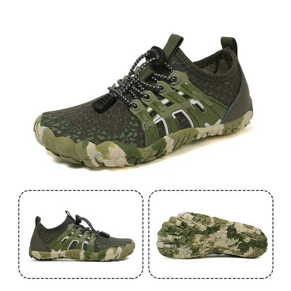 XDDLITP Water Shoes for Women Men Quick Dry Barefoot Aqua Shoes Beach Swim Sports Outdoor Hiking Diving Surf,Green 36(US-5.5)