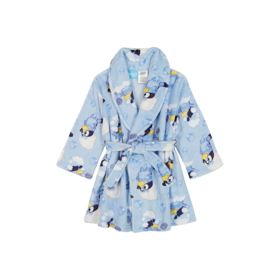 Disney Bluey Fleece Bathrobe Pajamas, 4T