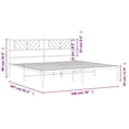 thumbnail image 3 of Estructura de Cama Casafoyer de Metal con Respaldo Negra Tamaño King, 3 of 5