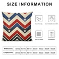 thumbnail image 6 of Acheng  God Bless America Dahlia Red Blue Throw Pillow Covers, 4th of July Patriotic Independence Memorial Day Cushion Case for Sofa Couch,Set of 2 White, 6 of 6