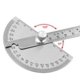 thumbnail image 4 of 145mm Stainless Steel 180 Protractor Angle Meter Measuring Ruler Rotary Mechanic Tool Ruler Protractor ,Easy to Use, 4 of 7