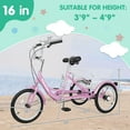 thumbnail image 3 of ABORON 16 inch Tricycle Trikes for Beginner Riders, Single Speed 3 Wheel Bikes, Low Step Through Three-Wheeled Bicycles with Rear Basket, 3 of 8