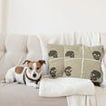 thumbnail image 4 of Ambesonne Grunge Throw Pillow Cover 2 Pack, Halloween Skulls Spooky, 18", Tan Dark Taupe, 4 of 7