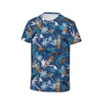 thumbnail image 3 of Fuzoiu Hawaiian Style Print Boys' Casual T-Shirt,Crewneck Undershirts,Boys Athletic Shirt,Short Sleeve T-Shirts for Outdoor Play, 3 of 7