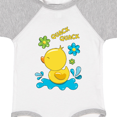thumbnail image 4 of Inktastic Quack Quack Cute Duckling with Flowers Boys or Girls Baby Bodysuit, 4 of 5