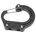 thumbnail image 2 of Heavy Duty aluminio Quickdraw d forma mosquetón Safty hebilla para escalada al aire libre negro, 2 of 8