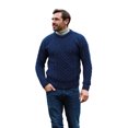 thumbnail image 1 of Aran Woollen Mills Men's 100% Wool Irish Cable Knit Fisherman Sweater Pullover Made in Ireland, 1 of 2