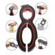 thumbnail image 1 of Abridor de botellas, 6 en 1, latas, refrescos, botellas de cerveza y latas de plástico abridor de botellas, abridor de botellas para personas mayores y artritis, mano débil 2 paquetes de rojo oscuro, 1 of 1