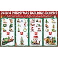 thumbnail image 3 of 2023 Christmas DIY Hand Tear Countdown Calendar Blind Box Children's Party Gift Decompression Christmas Toys 24 Days Surprise Gift Box 6 in 1 Christmas Block Toys, 3 of 5