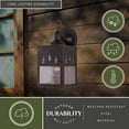 thumbnail image 6 of Vaxcel - Yosemite 1-Light Outdoor Wall Sconce in Rustic and Lantern Style 11.25, 6 of 7